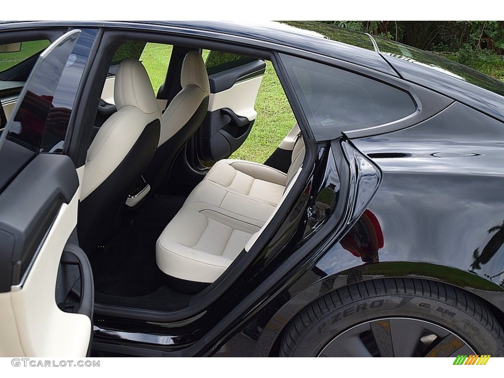 2021 Tesla Model S Plaid AWD Rear Seat Photo #145023182