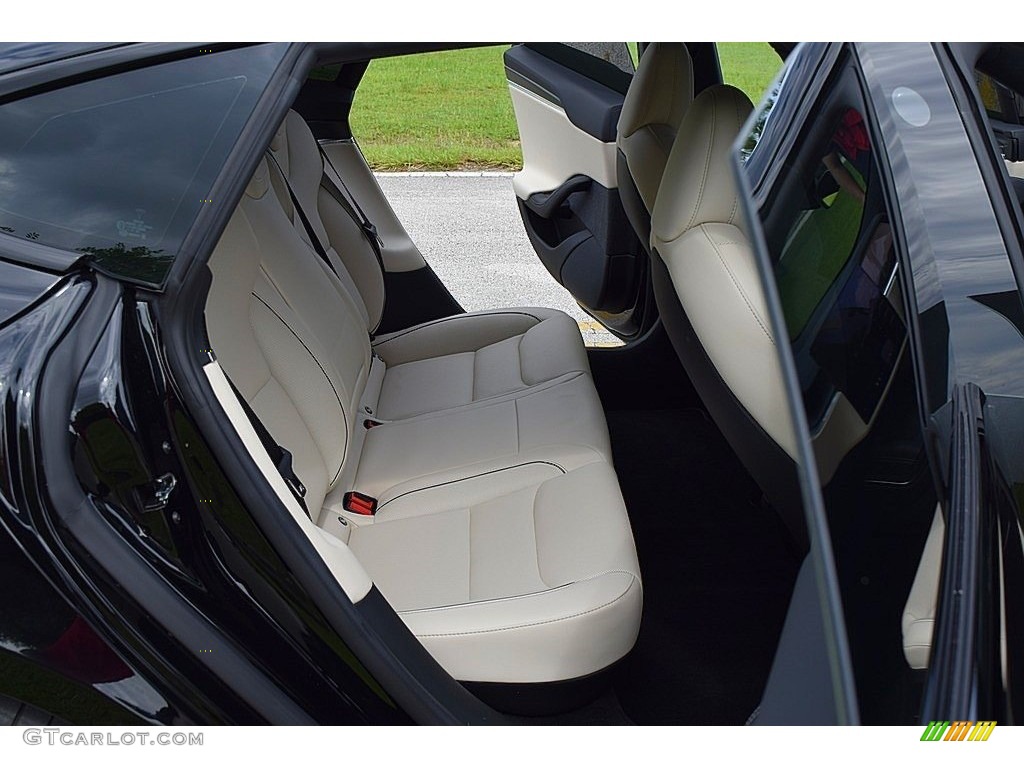 2021 Tesla Model S Plaid AWD Rear Seat Photo #145023245