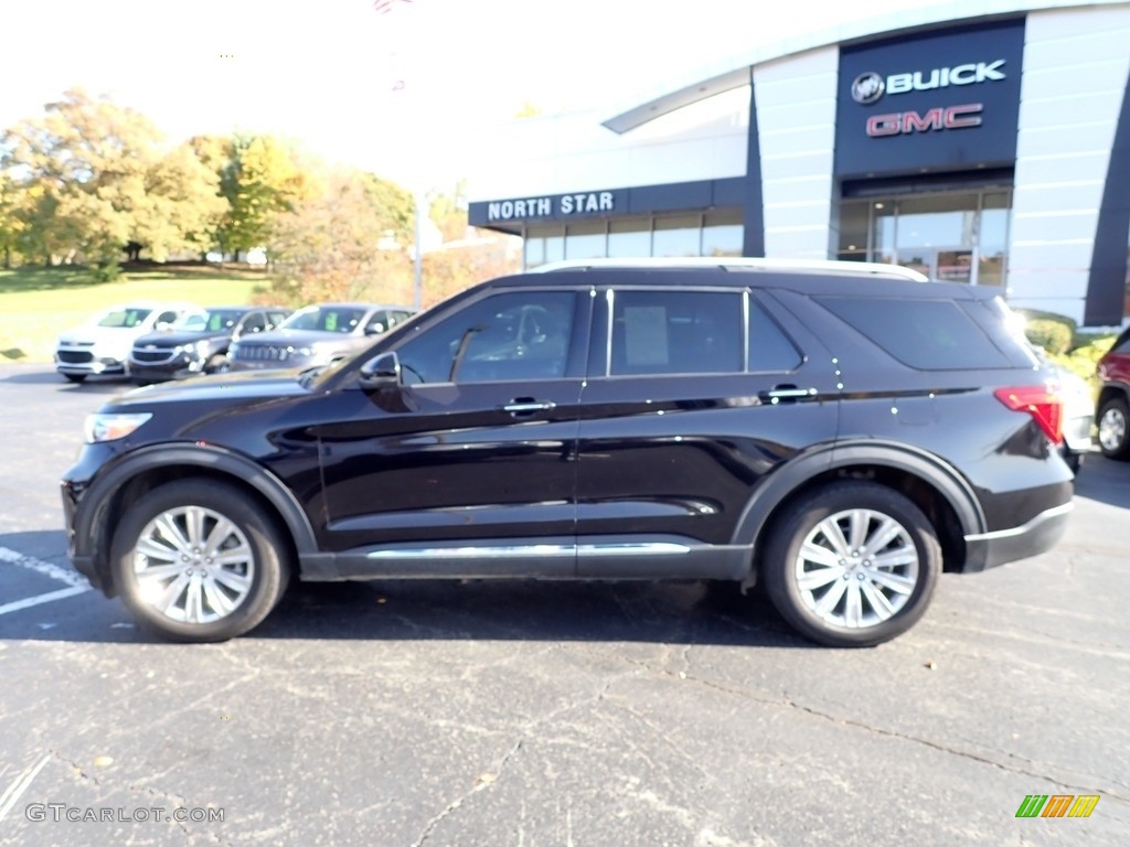 2020 Explorer Limited 4WD - Agate Black Metallic / Ebony photo #2