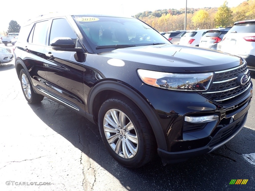 2020 Explorer Limited 4WD - Agate Black Metallic / Ebony photo #9