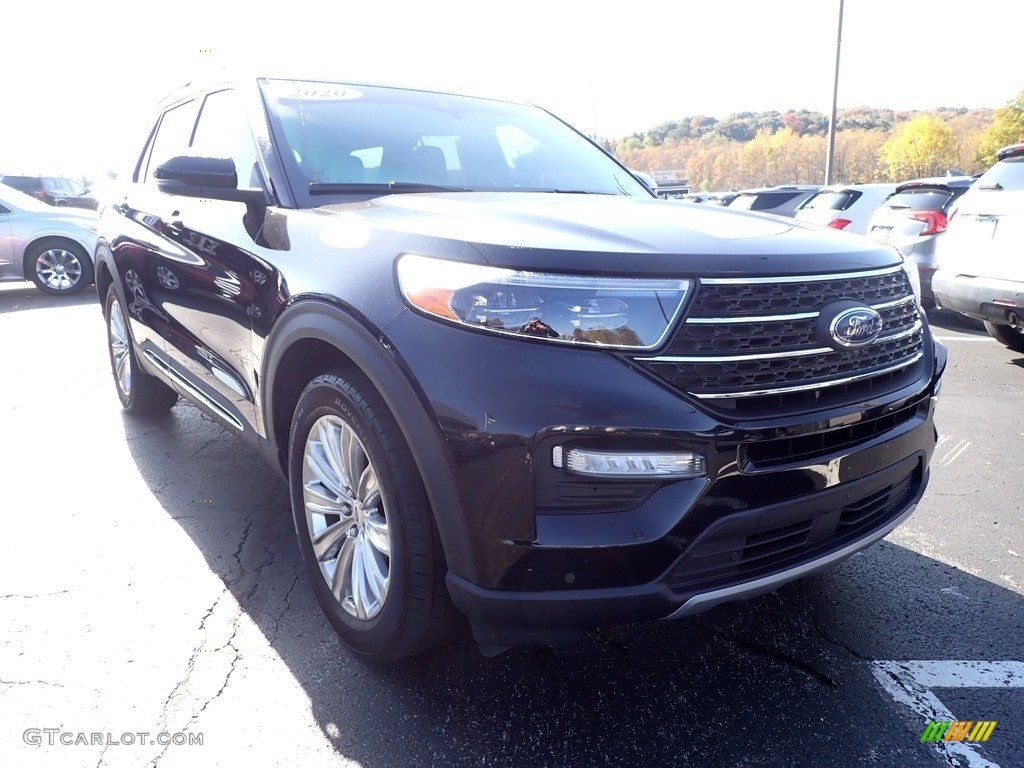 2020 Explorer Limited 4WD - Agate Black Metallic / Ebony photo #10