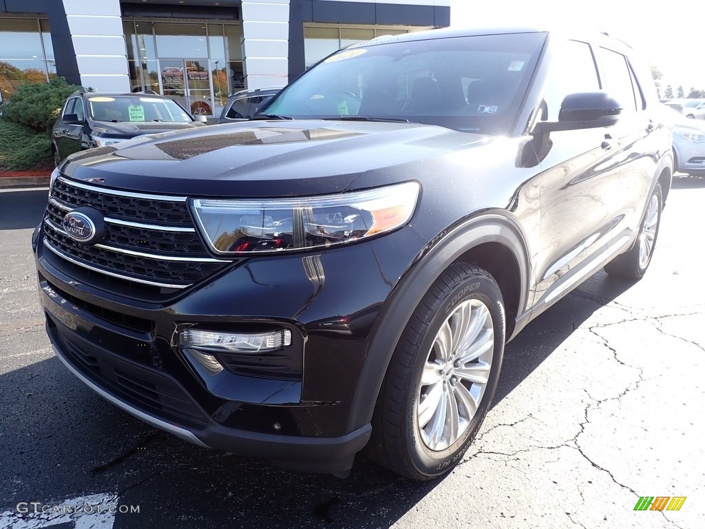2020 Explorer Limited 4WD - Agate Black Metallic / Ebony photo #12