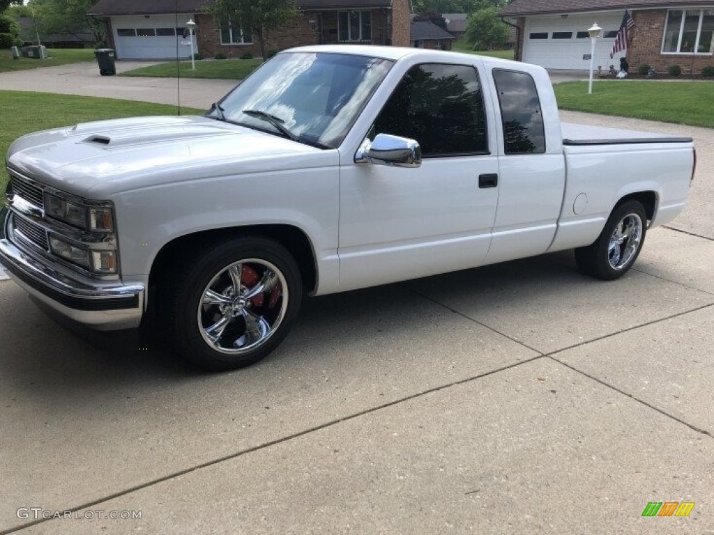 Olympic White 1997 Chevrolet C/K C1500 Extended Cab Exterior Photo #145024064