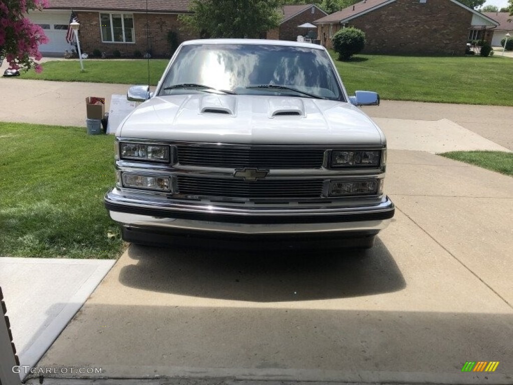 1997 C/K C1500 Extended Cab - Olympic White / Medium Dark Pewter photo #7