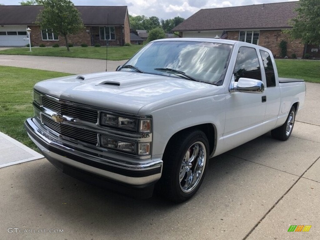 Olympic White 1997 Chevrolet C/K C1500 Extended Cab Exterior Photo #145024175