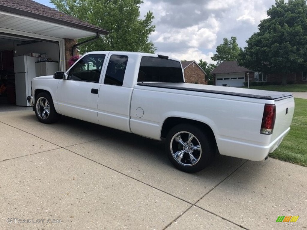 Olympic White 1997 Chevrolet C/K C1500 Extended Cab Exterior Photo #145024208