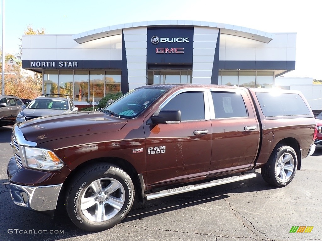 2014 1500 Big Horn Crew Cab 4x4 - Western Brown / Canyon Brown/Light Frost Beige photo #1