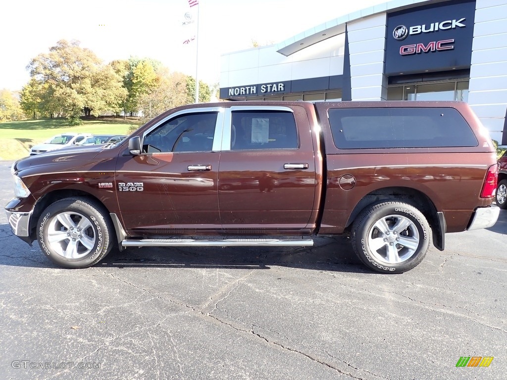 2014 1500 Big Horn Crew Cab 4x4 - Western Brown / Canyon Brown/Light Frost Beige photo #2
