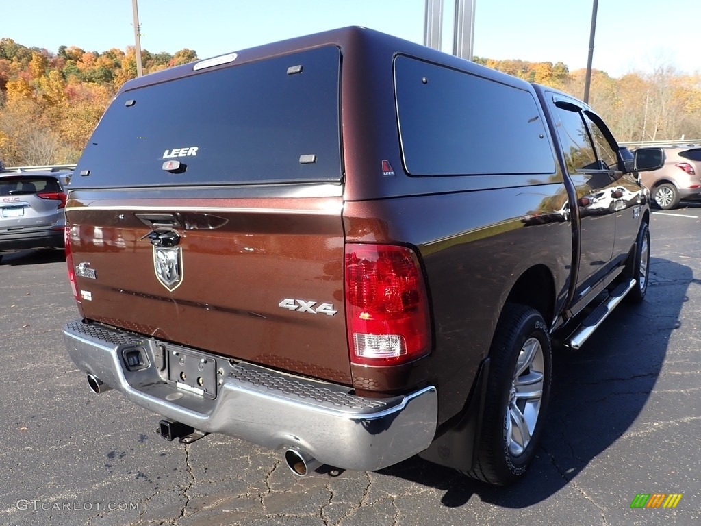 2014 1500 Big Horn Crew Cab 4x4 - Western Brown / Canyon Brown/Light Frost Beige photo #6