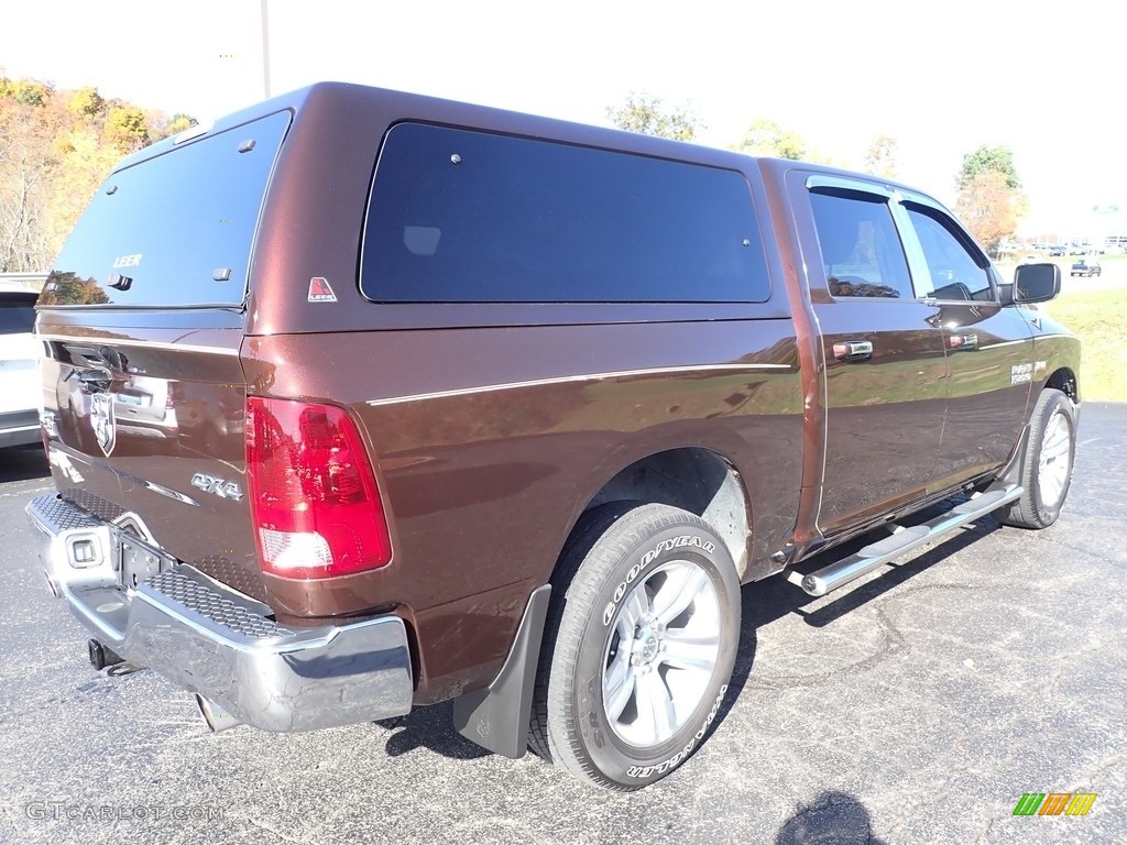 2014 1500 Big Horn Crew Cab 4x4 - Western Brown / Canyon Brown/Light Frost Beige photo #7