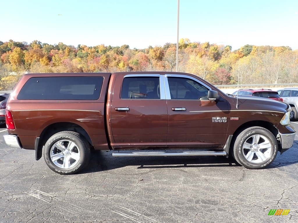 2014 1500 Big Horn Crew Cab 4x4 - Western Brown / Canyon Brown/Light Frost Beige photo #8