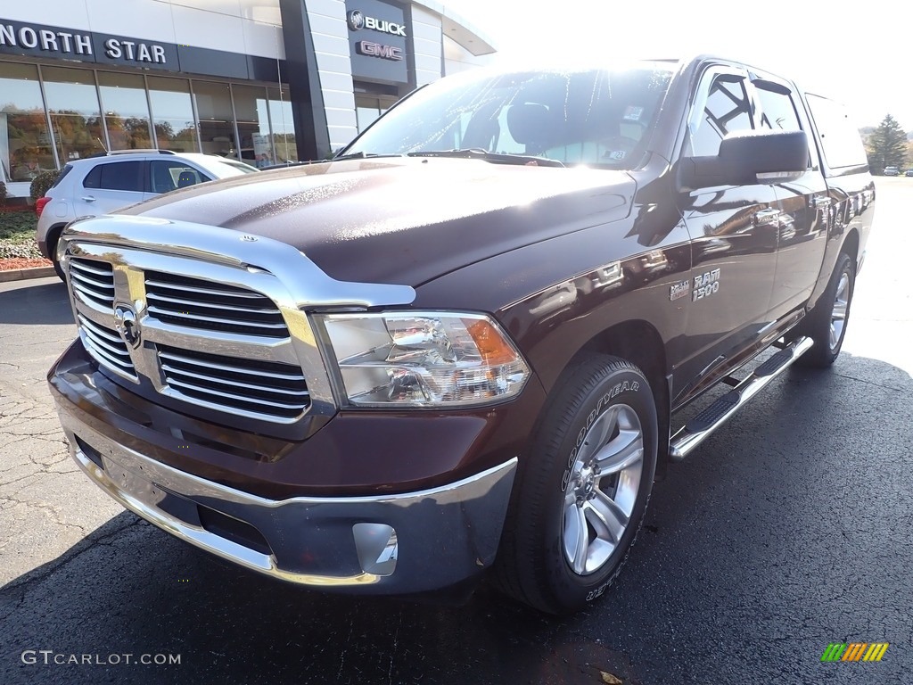 2014 1500 Big Horn Crew Cab 4x4 - Western Brown / Canyon Brown/Light Frost Beige photo #12