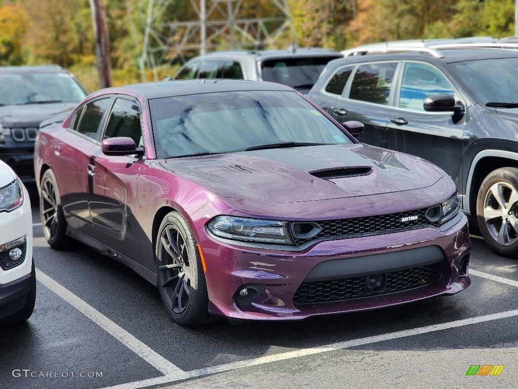 2020 Charger Scat Pack - Hellraisin / Black photo #3