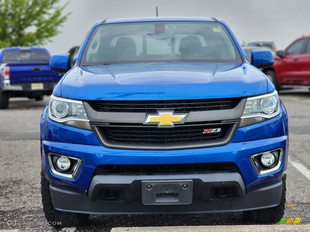 2018 Colorado Z71 Crew Cab 4x4 - Kinetic Blue Metallic / Jet Black photo #3