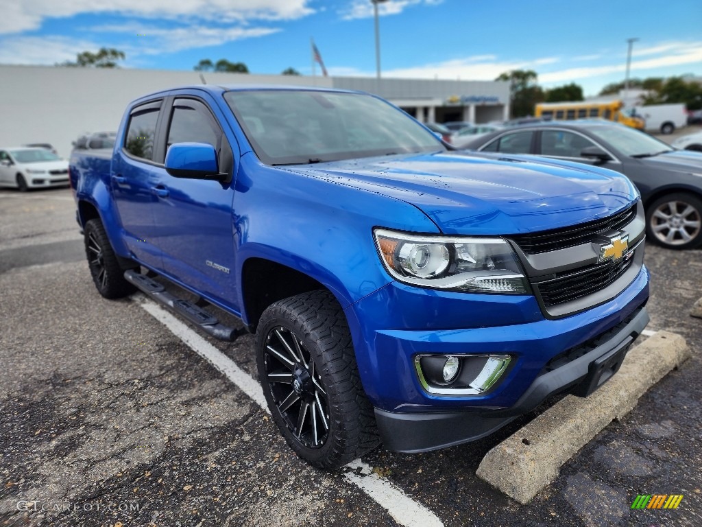 2018 Colorado Z71 Crew Cab 4x4 - Kinetic Blue Metallic / Jet Black photo #4