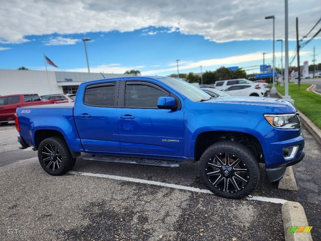2018 Colorado Z71 Crew Cab 4x4 - Kinetic Blue Metallic / Jet Black photo #5