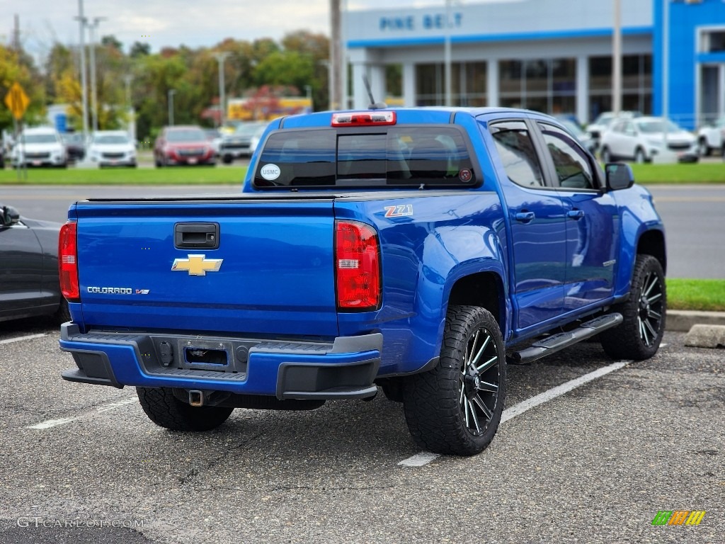 2018 Colorado Z71 Crew Cab 4x4 - Kinetic Blue Metallic / Jet Black photo #7