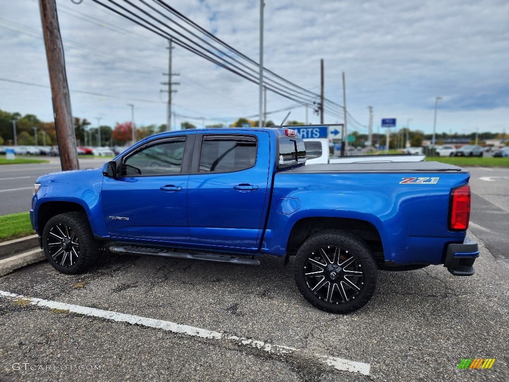 2018 Colorado Z71 Crew Cab 4x4 - Kinetic Blue Metallic / Jet Black photo #9