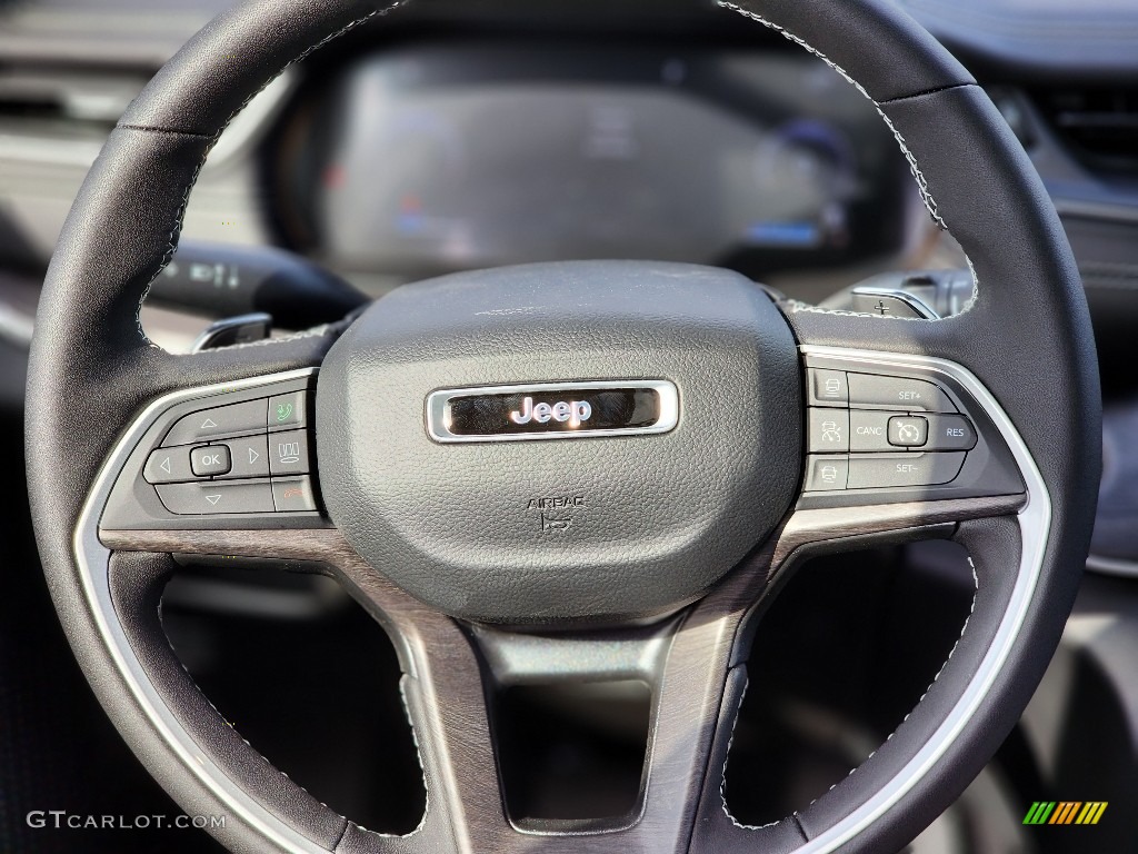 2023 Jeep Grand Cherokee Limited 4x4 Global Black Steering Wheel Photo #145025057