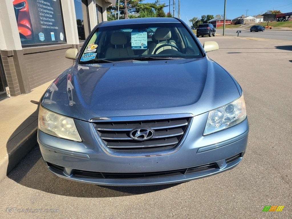 2009 Sonata GLS - Medium Silver Blue / Camel photo #37