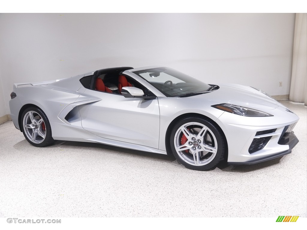 Silver Flare Metallic 2021 Chevrolet Corvette Stingray Coupe Exterior Photo #145025456