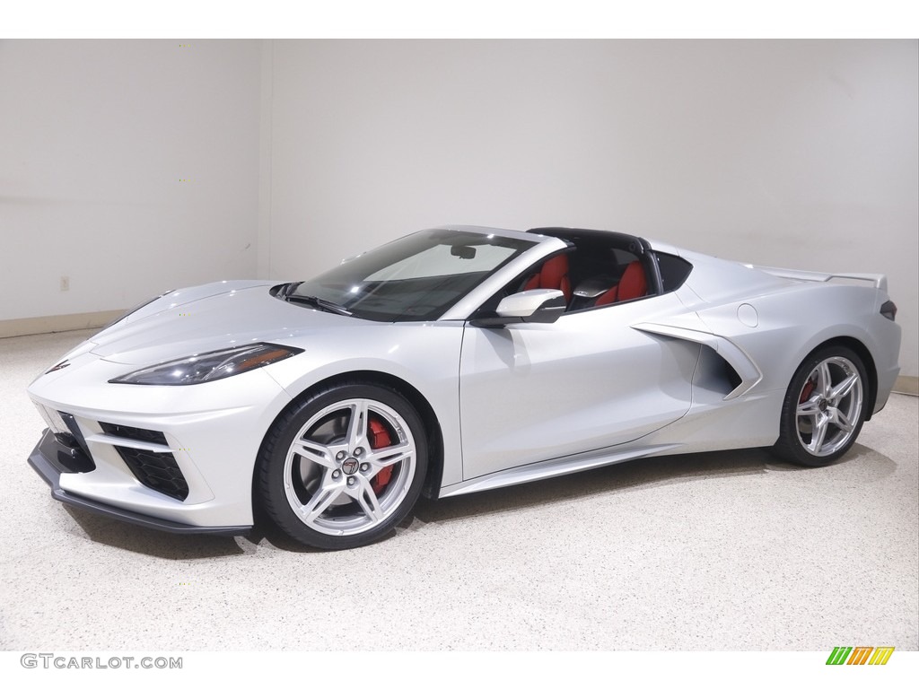 Silver Flare Metallic 2021 Chevrolet Corvette Stingray Coupe Exterior Photo #145025477