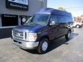 2009 Dark Blue Pearl Ford E Series Van E350 Super Duty XL Extended Passenger  photo #2