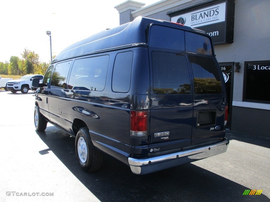 2009 E Series Van E350 Super Duty XL Extended Passenger - Dark Blue Pearl / Medium Flint photo #3