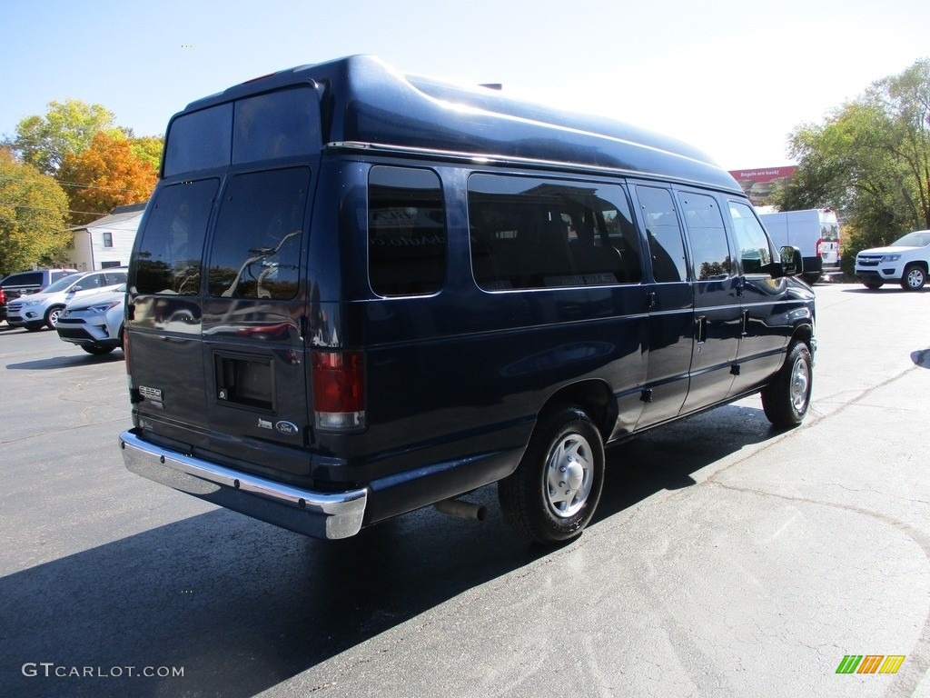2009 E Series Van E350 Super Duty XL Extended Passenger - Dark Blue Pearl / Medium Flint photo #4