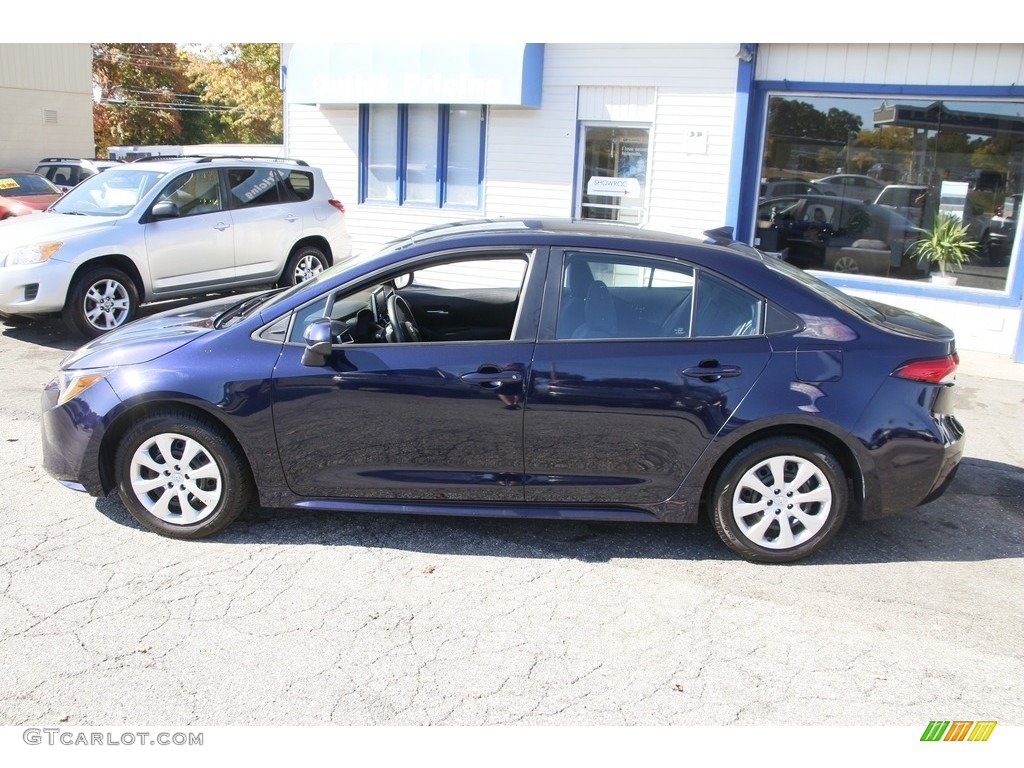 2020 Corolla LE - Blueprint / Black photo #8