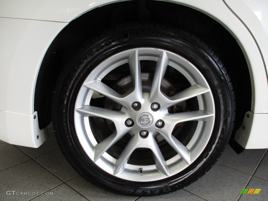 2009 Maxima 3.5 SV Premium - Winter Frost White / Caffe Latte photo #6