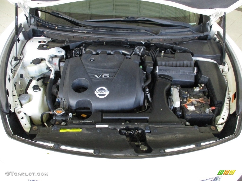 2009 Maxima 3.5 SV Premium - Winter Frost White / Caffe Latte photo #16