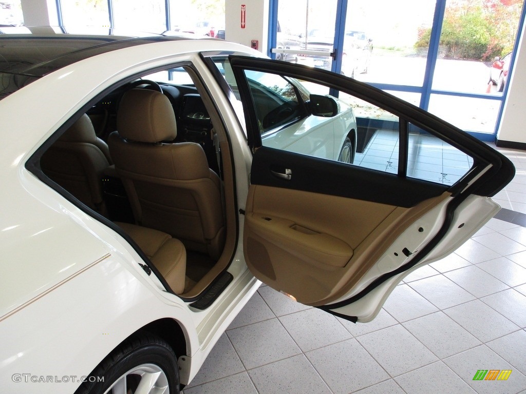 2009 Maxima 3.5 SV Premium - Winter Frost White / Caffe Latte photo #21