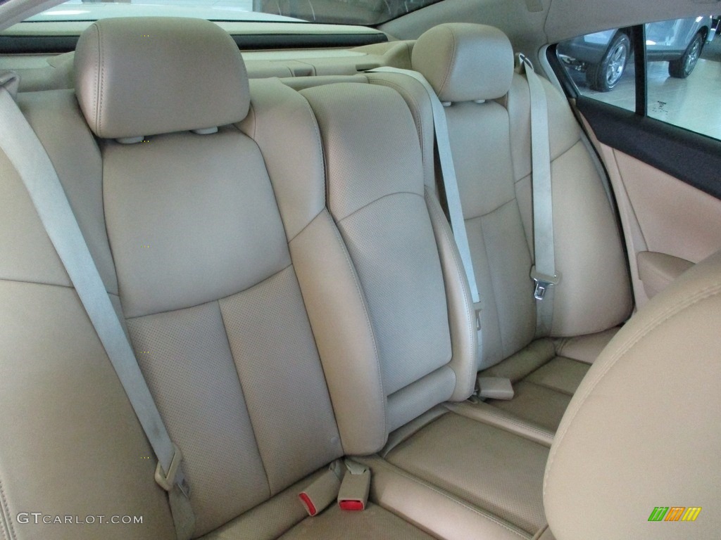 2009 Maxima 3.5 SV Premium - Winter Frost White / Caffe Latte photo #23