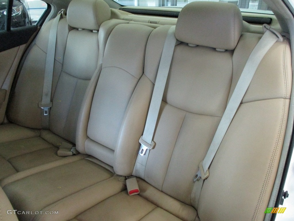 2009 Maxima 3.5 SV Premium - Winter Frost White / Caffe Latte photo #26