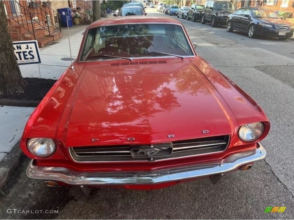 1965 Mustang Coupe - Rangoon Red / Red photo #3
