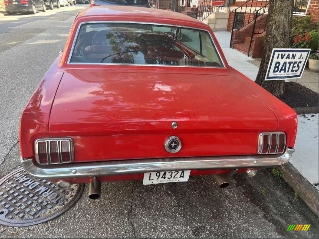 1965 Mustang Coupe - Rangoon Red / Red photo #4