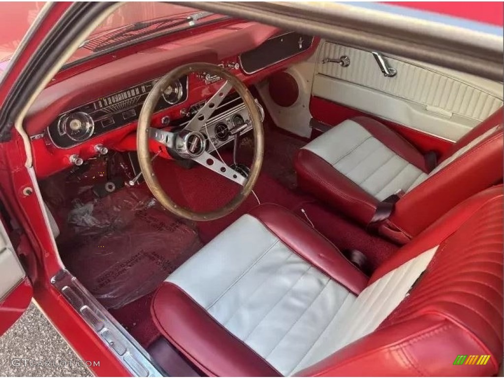 1965 Mustang Coupe - Rangoon Red / Red photo #6