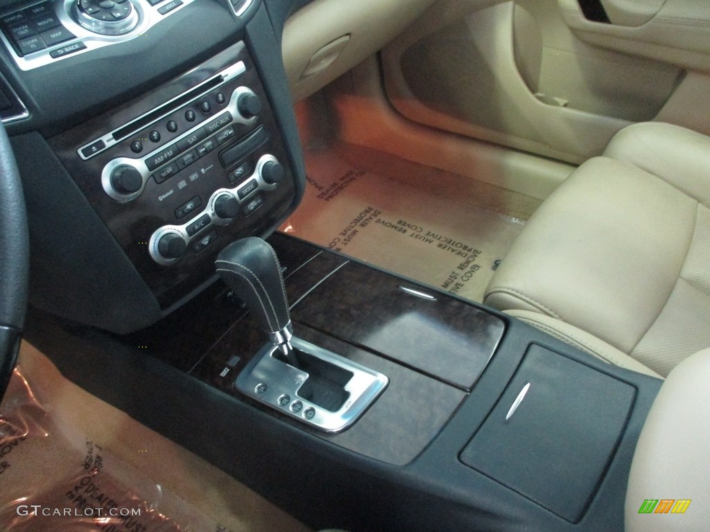 2009 Maxima 3.5 SV Premium - Winter Frost White / Caffe Latte photo #46