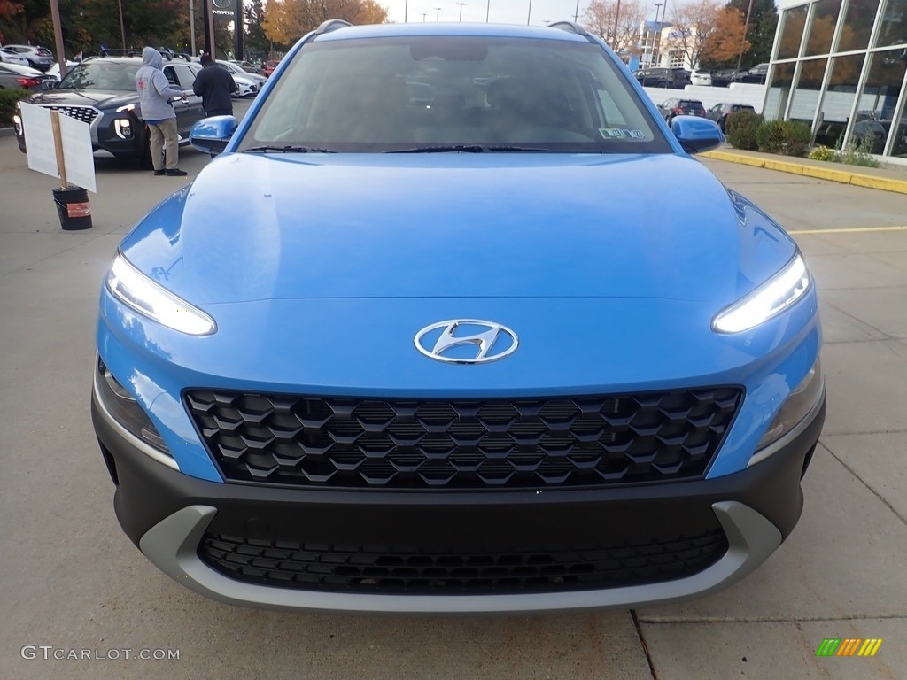 2023 Kona SEL AWD - Blue Wave / Black photo #8