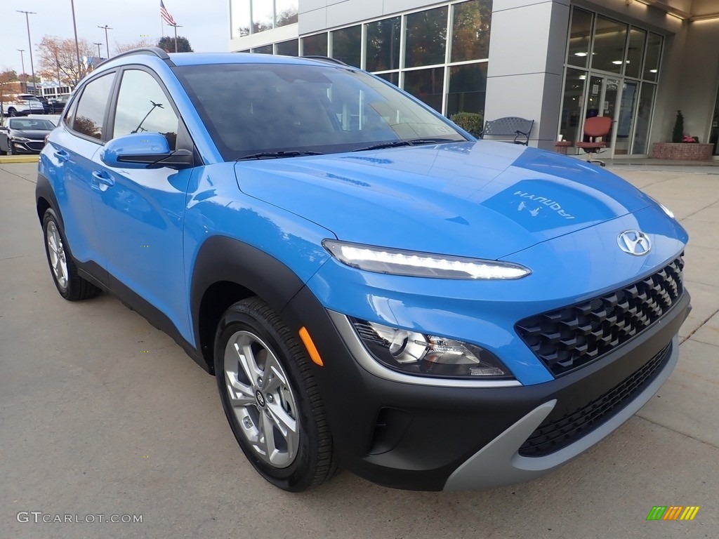 2023 Kona SEL AWD - Blue Wave / Black photo #9