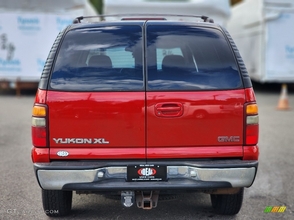 2001 Yukon XL SLE - Fire Red / Medium Dark Pewter/Shale photo #6