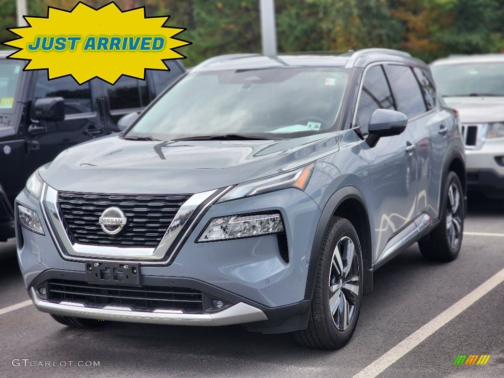 2021 Rogue Platinum AWD - Boulder Gray Pearl / Charcoal photo #1