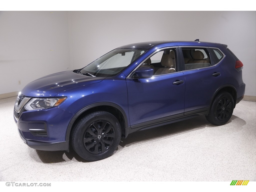 2017 Rogue S AWD - Caspian Blue / Charcoal photo #3