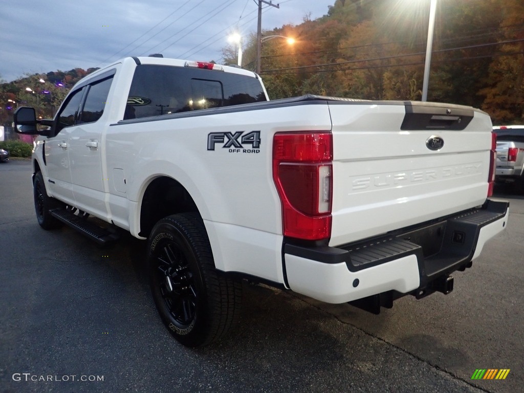 2021 F250 Super Duty Lariat Crew Cab 4x4 - Star White / Black photo #4