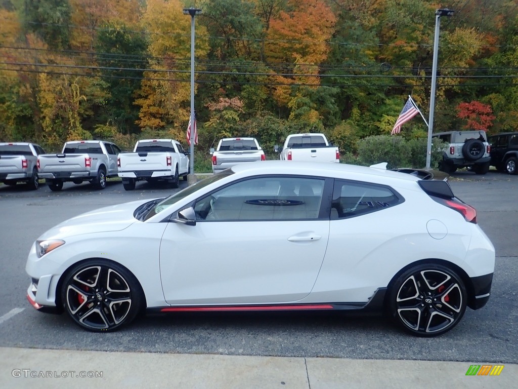 Chalk White 2020 Hyundai Veloster N Exterior Photo #145035388