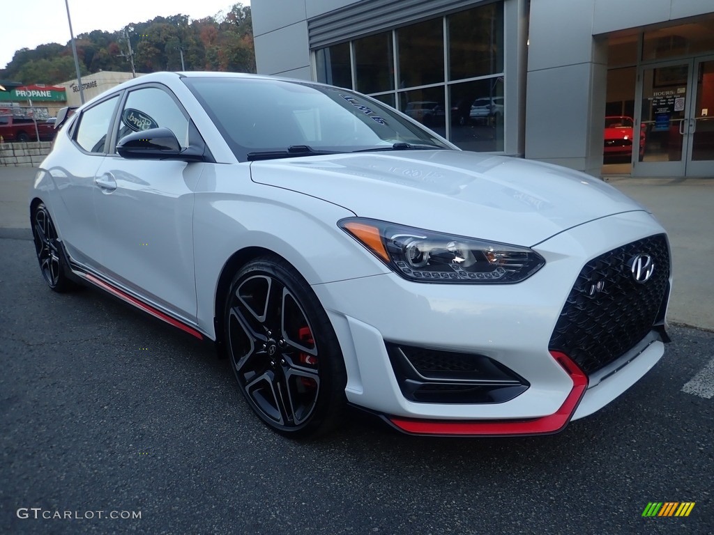 Chalk White 2020 Hyundai Veloster N Exterior Photo #145035409