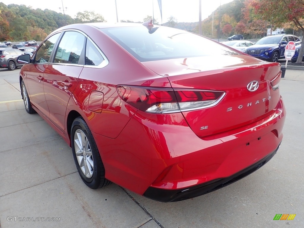 2019 Sonata SE - Scarlet Red / Gray photo #4