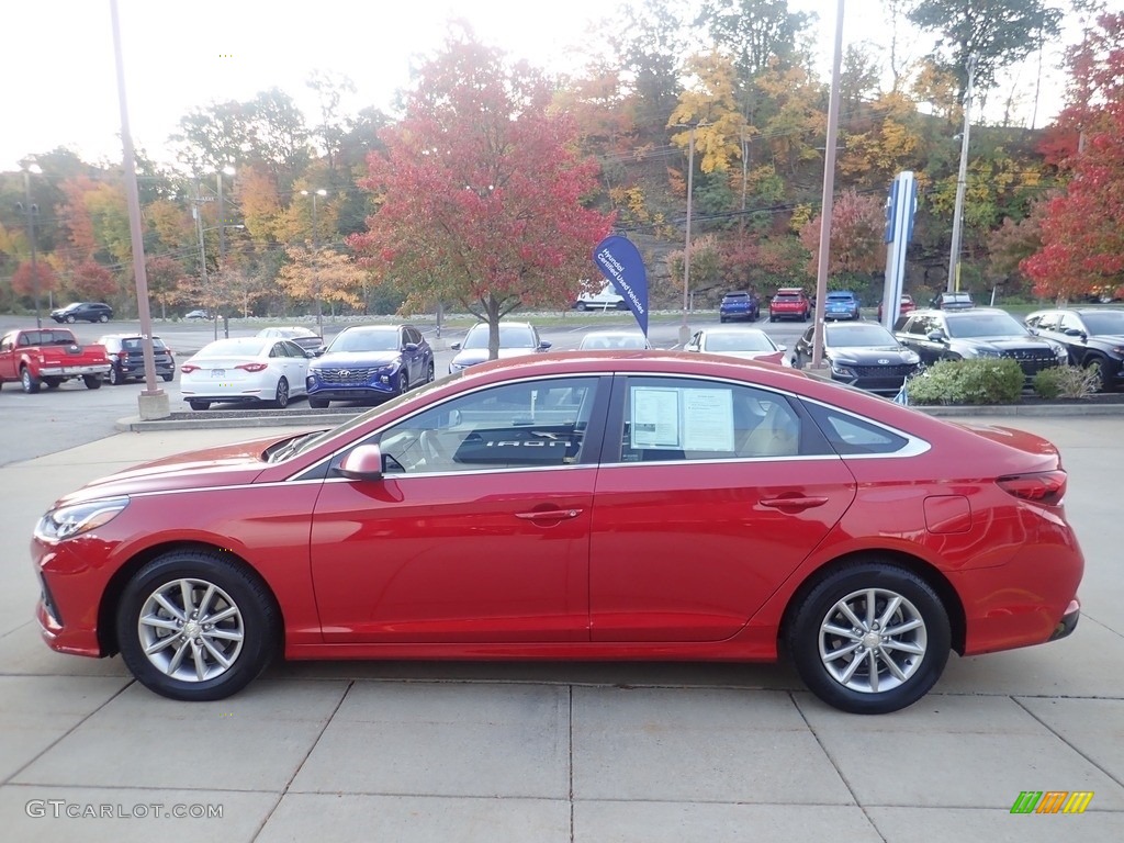 2019 Sonata SE - Scarlet Red / Gray photo #5