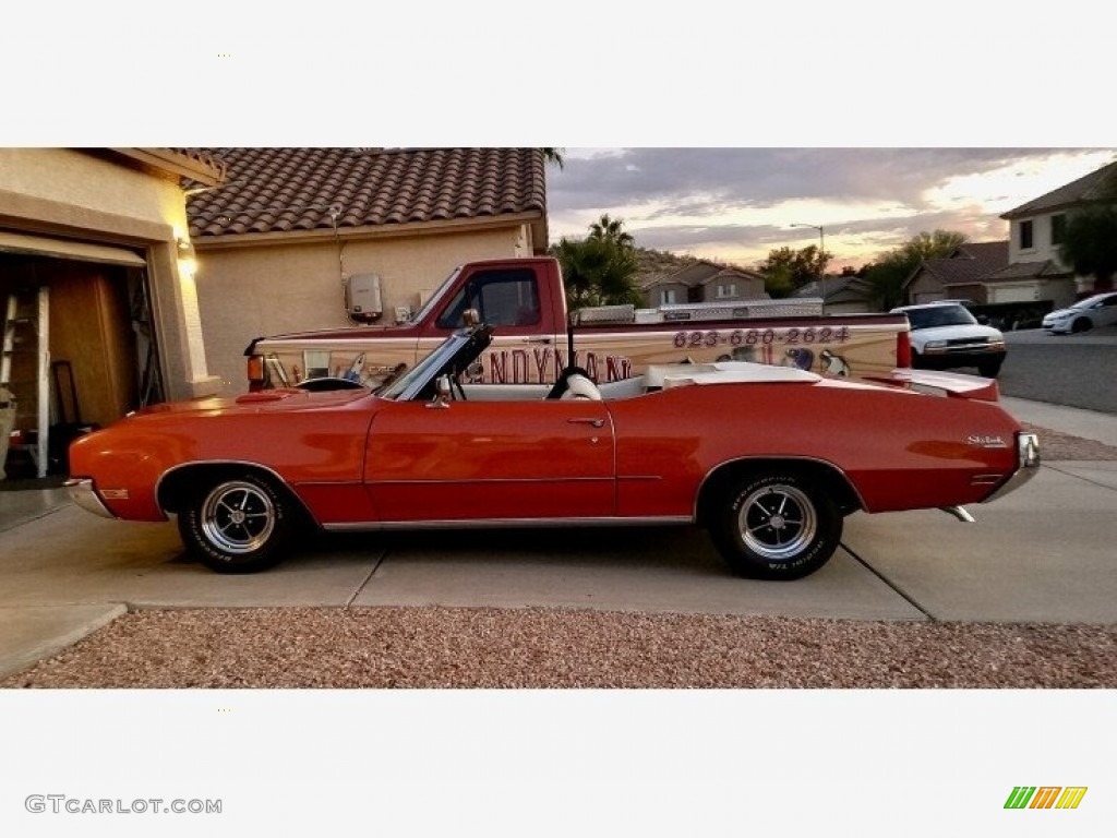Flame Orange 1972 Buick Skylark GS Convertible Exterior Photo #145035868